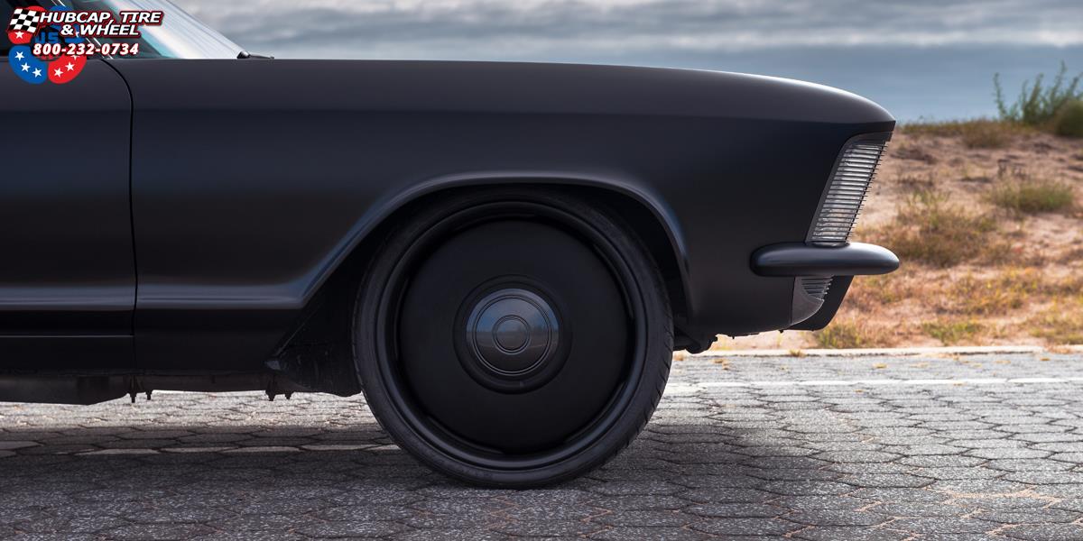 vehicle gallery/buick riviera us mags plain jane u601 22X9 Matte Black wheels and rims